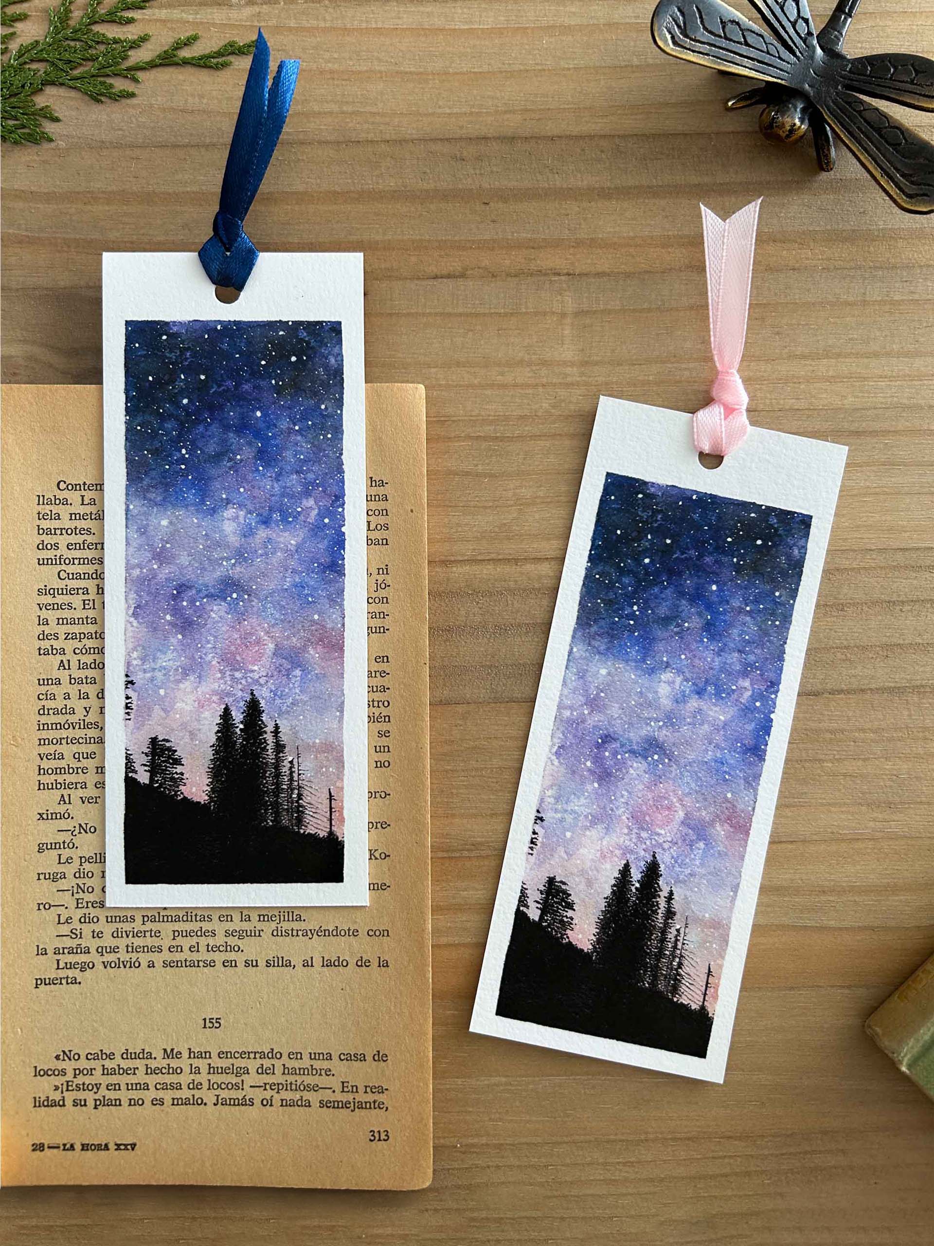 Cielo nocturno 1 marcapáginas de cielo nocturno