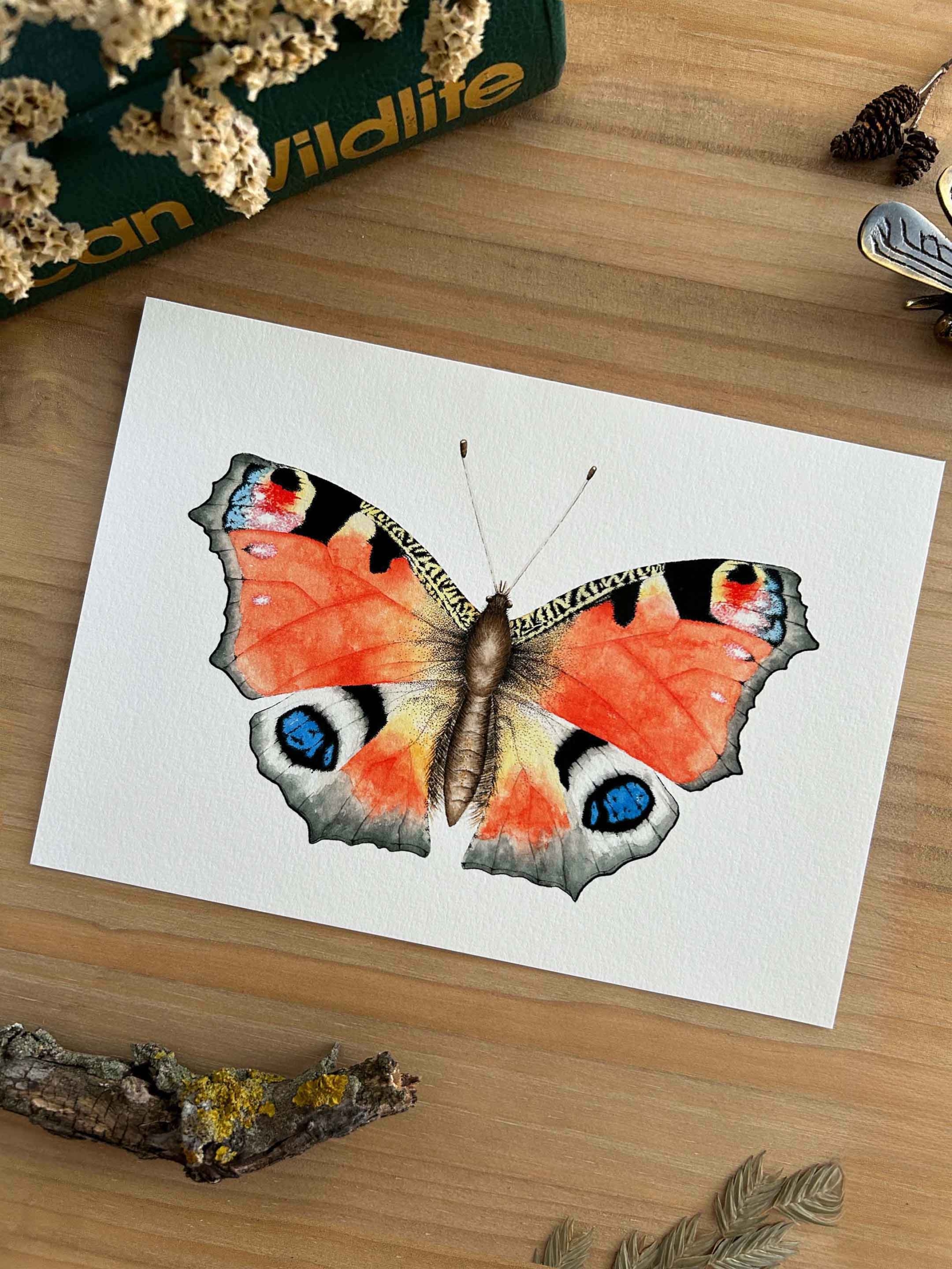 Mariposa pavo real Print 1 Mariposa pavo real Print