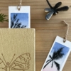 Marcador de páginas con dibujo de paisajes