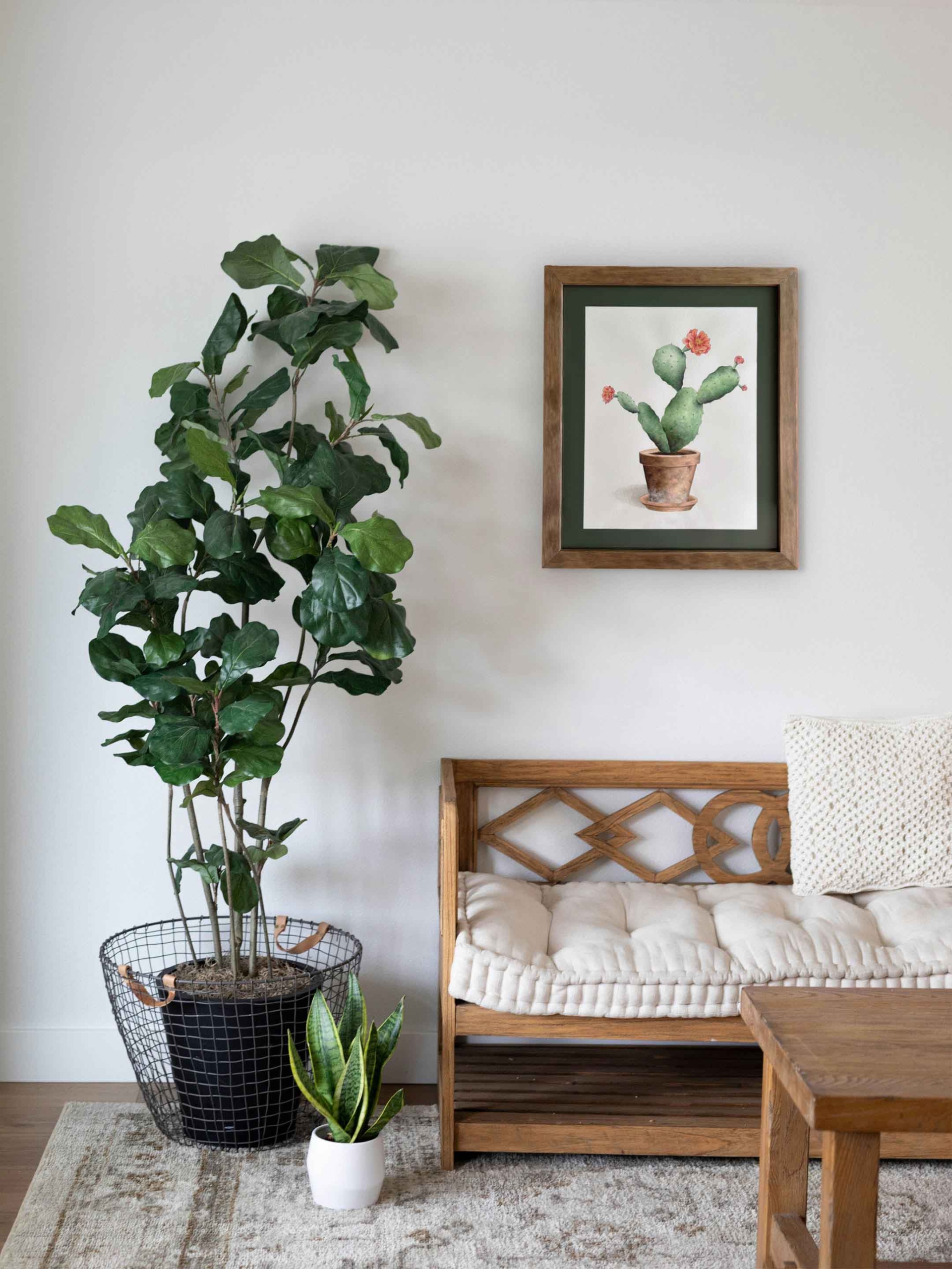 Cactus chumbera 3 cuadro cactus chumbera acuarela 13 scaled